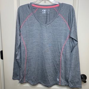 Gray Workout Long-sleeve RBX Tee Size Large